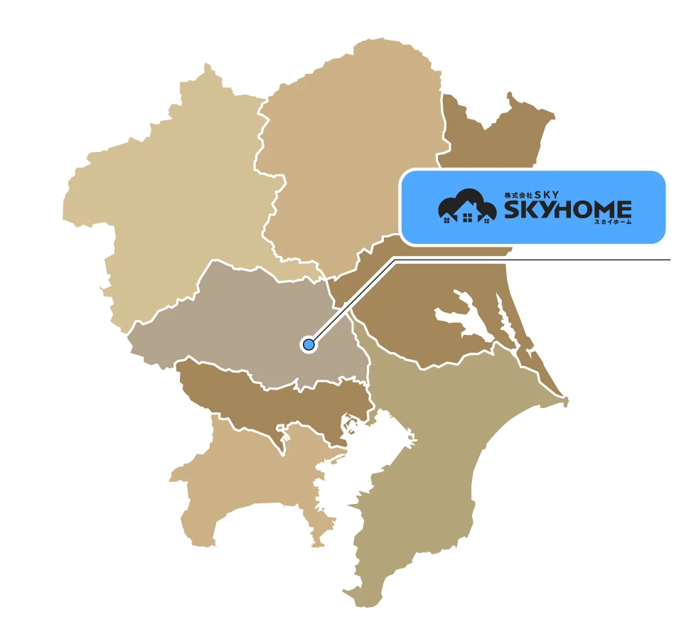 関東一円の地図